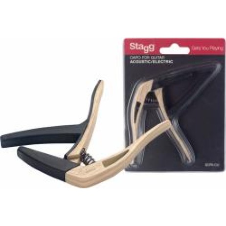 Acoustic guitar capo SCPX-CU wood imitation Stagg