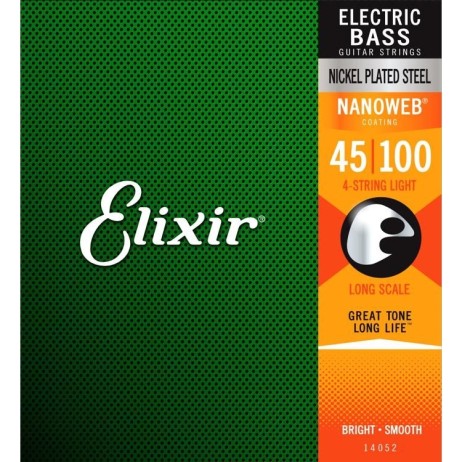 Strings for bass guitar Nanoweb 45-100 Elixir