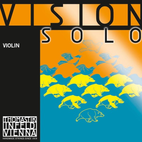 Violin string D Vision Solo, silver Thomastik
