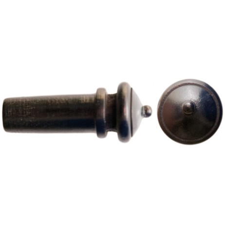 Violin button medium, ebony English model Petz