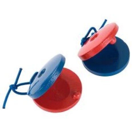 Castanets wooden round PP591 red-blue Percussion Plus