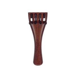 Tailpiece with finetuner for violin 3/4 imitation mahogany Wittner
