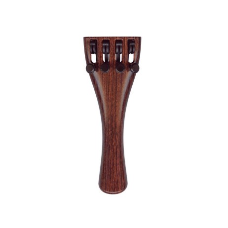 Tailpiece with finetuner for violin 3/4 imitation mahogany Wittner