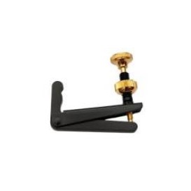 Finetuner for viola black with gold-plated screw Wittner