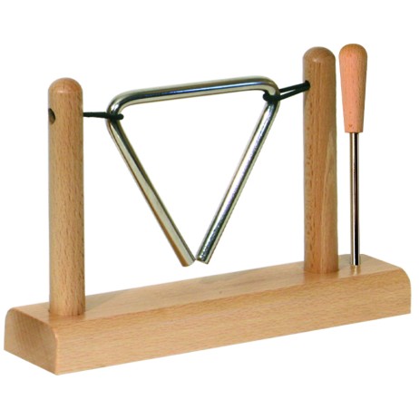 Triangle 10cm with a wooden stand Goldon