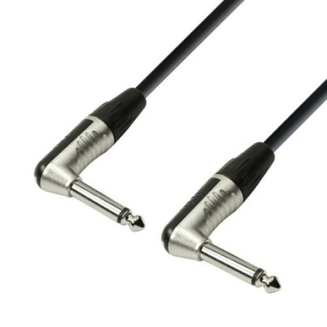 Instrument cable **** 6.3 Jack mono/6.3 Jack mono bent ends 1.5 m Adam Hall