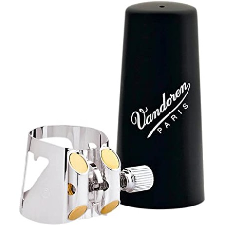 Ligature for alto clarinet Bb Optimum with cap Vandoren