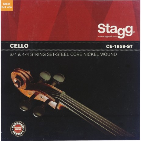 Stygos violončelei 3/4 4/4 Stagg