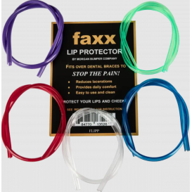 Lip protection for wind instrument players with braces Faxx