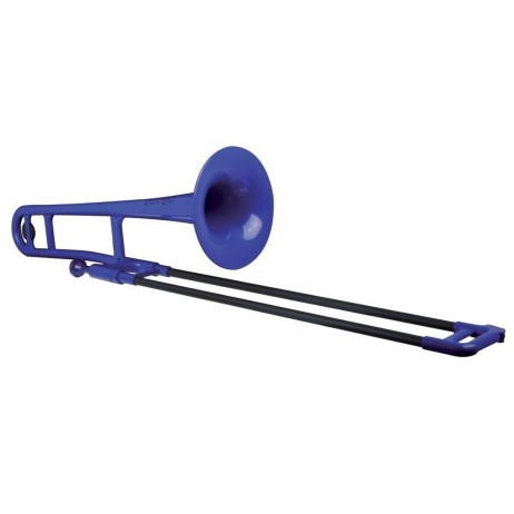 Plastic trombone blue pBone