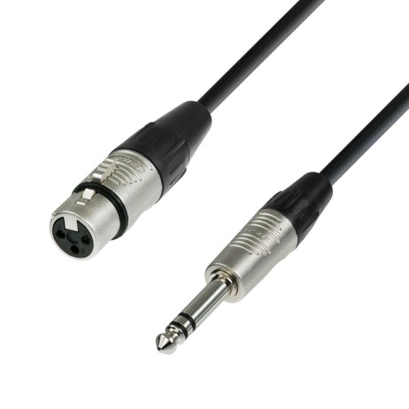 Microphone cable **** XLR Female to 6.3mm stereo 3m Adam Hall