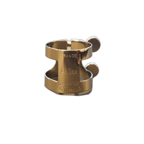 Ligature for alto saxophone Bonade, fastened at the top HB