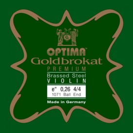 String for violin E Goldbrokat brassed steel Optima