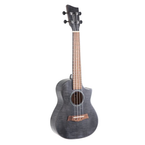 Concert ukulele Manoa with cut-out gray with case VGS