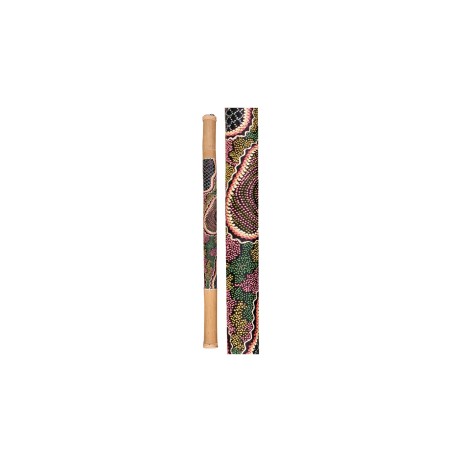 Colored bamboo rain stick 120cm Terre