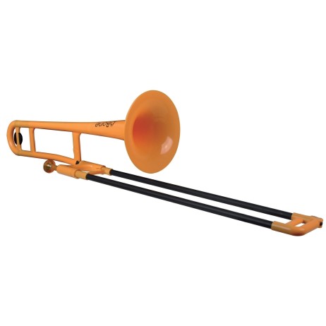 Plastikinis trombonas geltonas pBone