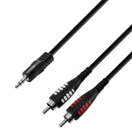 Cable audio 3.5/2xRCA 3 star 3m Adam Hall