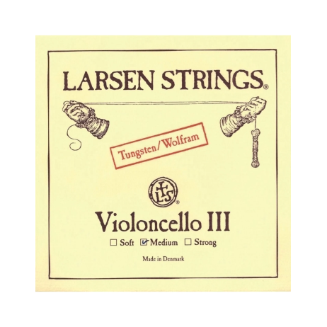 Styga violončelei G (III)  Tungsten medium Larsen