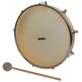 Tambourine with leather, tunable 25cm Goldon