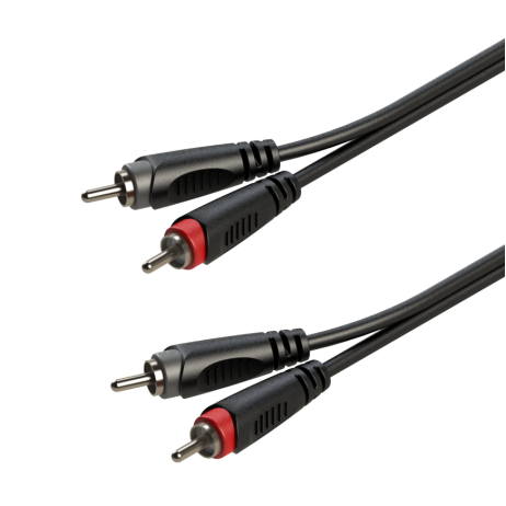 Cable stereo 2xRCA/2xRCA male 3m Roxtone