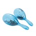 Plastic children's maracas transparent blue Percussion Plus