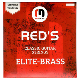 Stygos klasikinei gitarai Elite Brass Red's Music