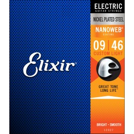 Strings for electric guitar Nanoweb 09-46 Elixir