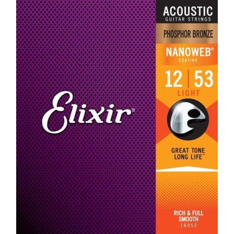 Stygos akustinei gitarai phosphor bronze 12-53 Elixir