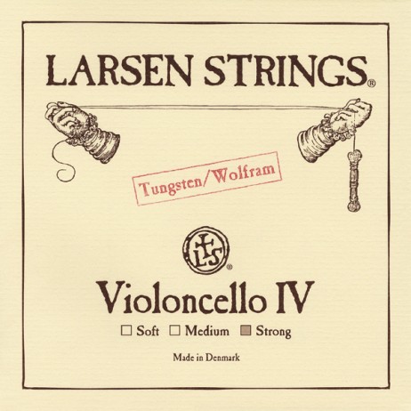 Cello string medium C (IV) wire core/tungsten Larsen