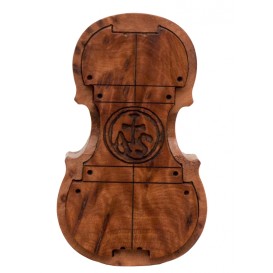 Rosin for violin/viola in a wooden violin-shaped box Strad