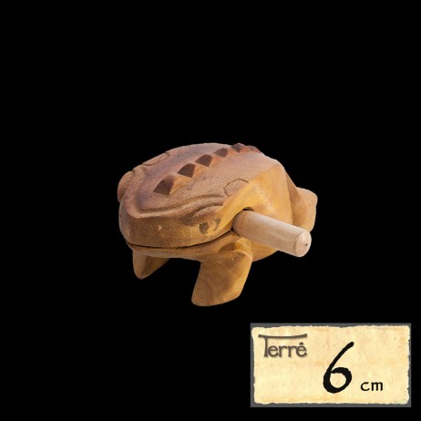 Wooden frog 6cm Terre