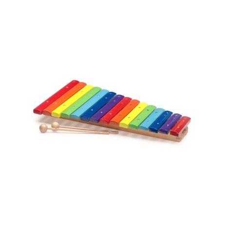 Xylophone 15 notes wooden colored Stagg