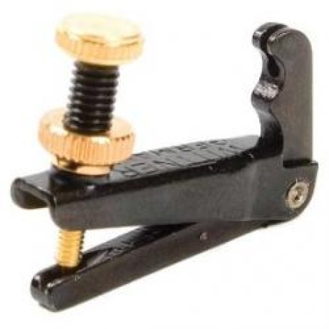 Finetuner for violin 3/4 - 4/4 with gold-plated screw. Black Wittner