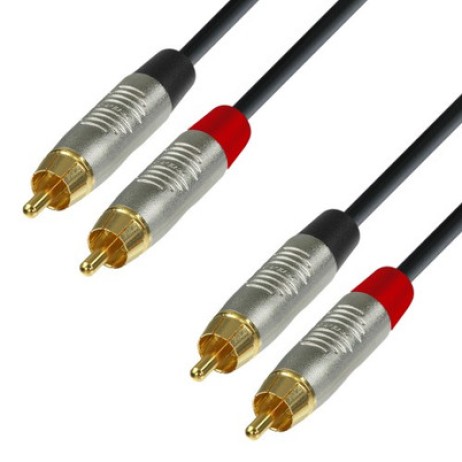 Cable K4 2xRCA/2xRCA male 1.5 m Adam Hall